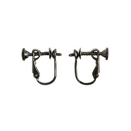 NBK/ピン付イヤリング 3mm 5組 BN E104S ブラックニッケル/A12-464【10】 手芸用品 アクセサリー ピアス・イアリング 手作り 材料