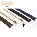 NBK日本紐釦貿易/レザー用メタルファスナー 5番 40cm AG 生成/5LFAG40-801【10】 手芸用品 ソーイング資材 ファスナー 手作り 材料(3)