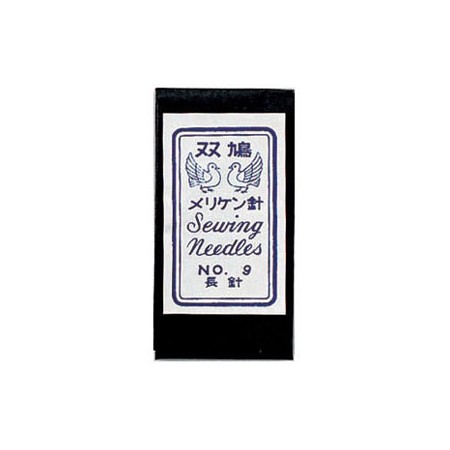 クロバー/双鳩（そうきゅう）メリケン針 長 NO.9 25本/12-109【10】 手芸用品 ツール 針 手作り 材料