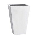 【直送】クレイ/TERRA-MENT_Tall Square 40 WHITE/910-126-101【01】 ガーデニング用品 ポット・鉢 グラスファイバー