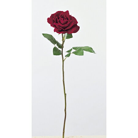 アスカ/ベルベットローズ ＃002 レッド/A-33328-2 造花（アーティフィシャルフラワー） 造花 花材「は行」 バラ
