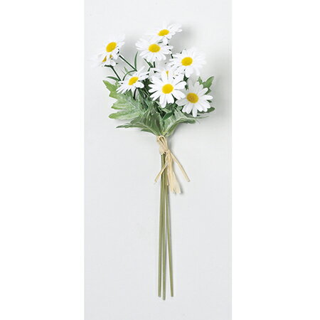 アスカ/マーガレットデージーバンチ（1束3本） ＃001 ホワイト/A-33397-1 造花（アーティフィシャルフラワー） 造花 花材「た行」 デージー