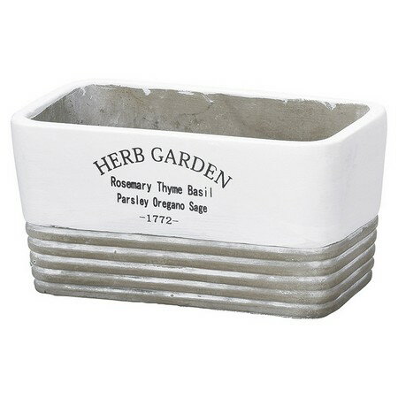 松野ホビー/ベタースクエアポットW19．5　WT/SP-1212【01】 花器、リース 花器・花瓶 陶器花器