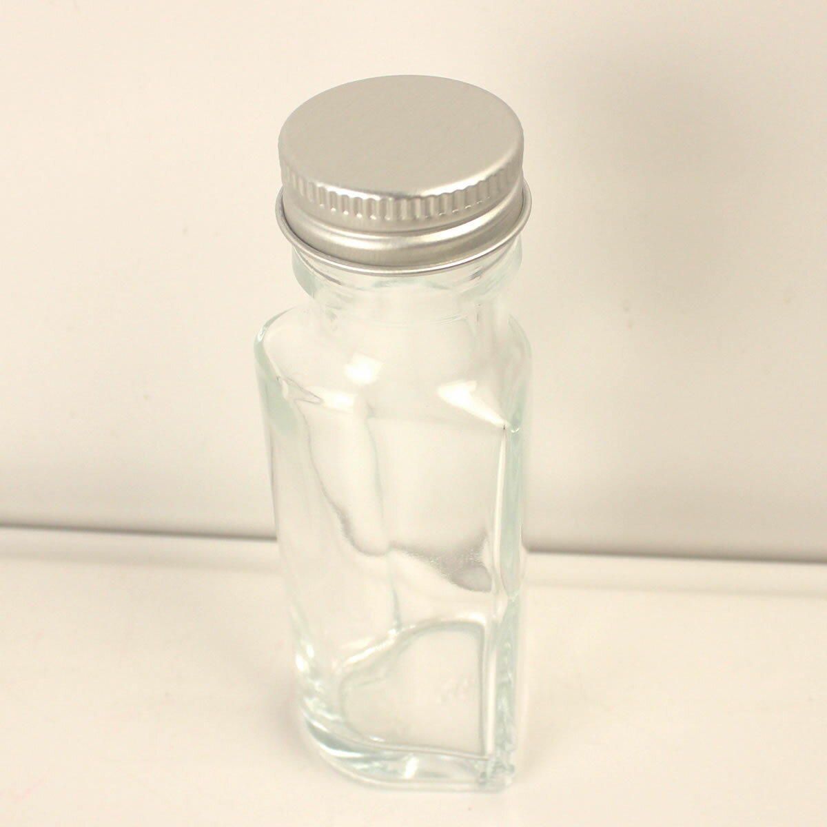 ハーバリウム瓶 ハート 50ml アルミキャップ付 キャップ色：シルバー 【10】【取寄】 ハーバリウム 瓶・ボトル ガラス瓶