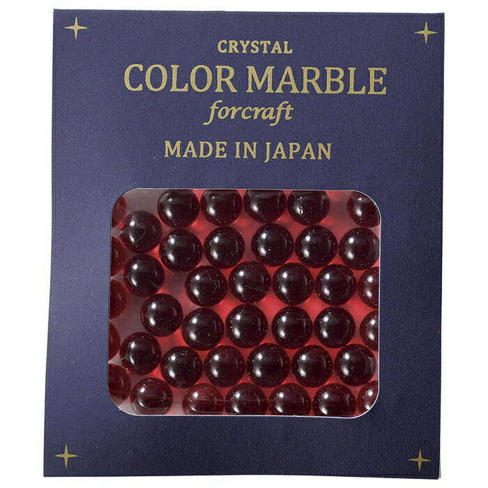 松野ホビー/8m/m クリスタルカラーマーブル 40粒 レッド/GM-3614【01】[6セット] 花資材・フローリスト..