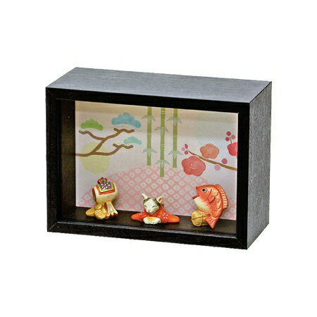 丸和貿易/エドデコ　おめでたクラフトボックス　F/400858506【07】 店舗ディスプレイ・店内装飾 冬のディスプレイ お正月ディスプレイ