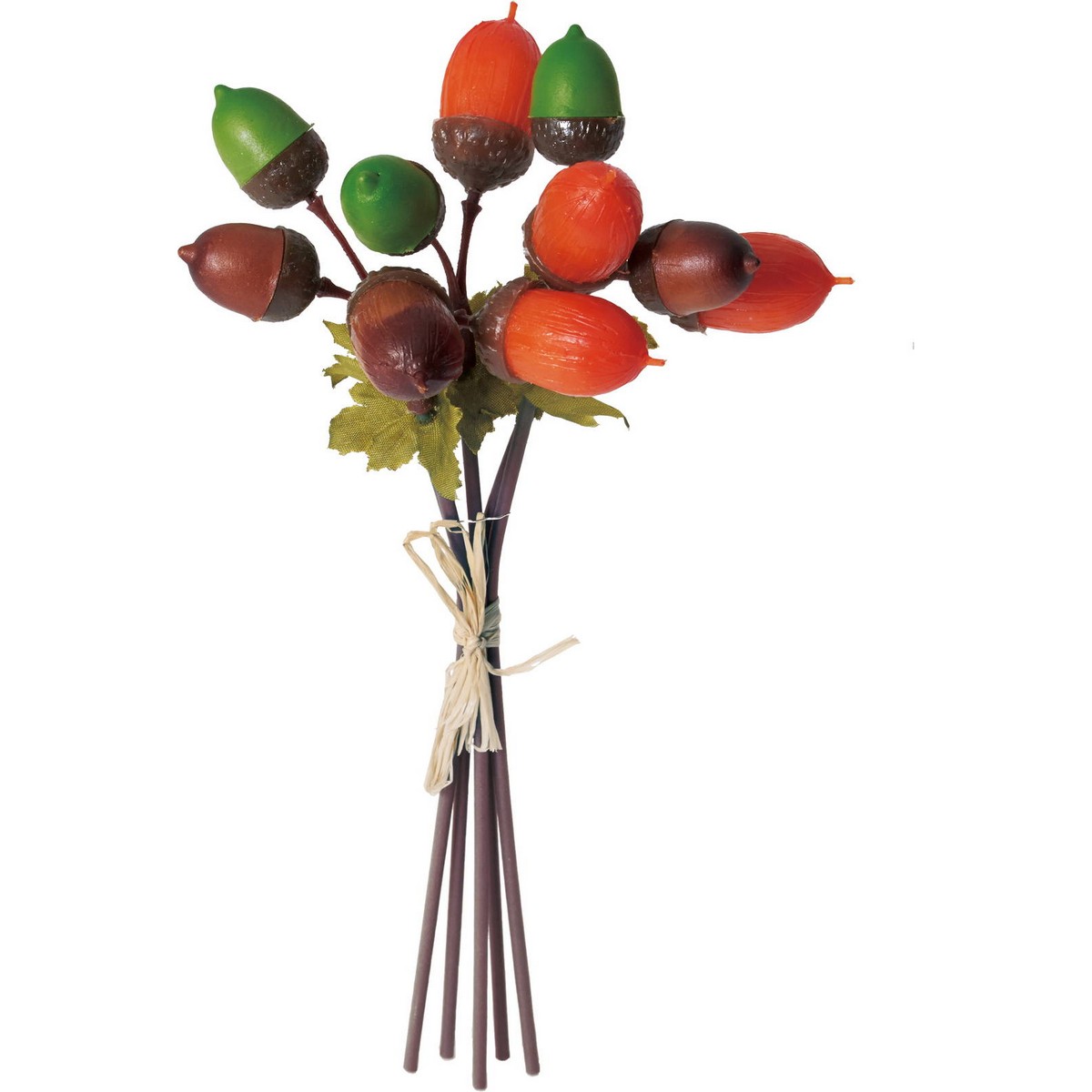 大【造花】YDM/ドングリバンドル/FS-9046G/O【07】 造花（アーティフィシャルフラワー） 造花実物、フェイクフルーツ 柿