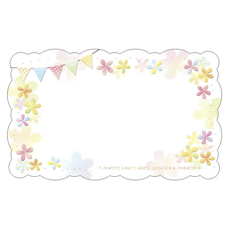 ササガワ/ファンタジーカード カラフルフラッグ/16-664【01】[5冊] ラッピング用品 、梱包資材 メッセ..