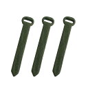 NBK日本紐釦貿易/リングファスナー用本革パーツ 同色3本入 グリーン/LS-G【10】 手芸用品 ソーイング資材 ファスナー 手作り 材料(3)