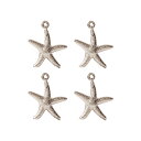 NBK日本紐釦貿易/ヒトデ チャーム 10個入 シルバー/A22-91-10【10】 手芸用品 アクセサリー アクセサリーパーツ 手作り 材料