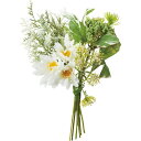 【造花】YDM/ナチュラルフラワーミックスブーケ ホワイト/FB-2526-W【01】 造花(アーティフィシャルフラワー) 造花 花材「な行」 その他「な行」造花花材