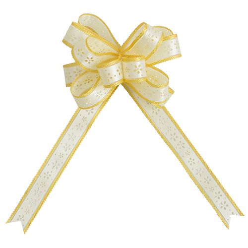 青山リボン/ブーケボウ チェリーレース 25mm×25枚 #002/2334-2【01】 リボン ワンタッチリボン ブーケ..