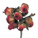 【造花】青山リボン/ペキンローズ(6本入) #018/3001-18【01】 花資材・フローリスト道具 フラワーピック フラワーピック