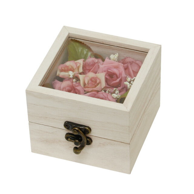 丸和貿易/アレンジウインドボックス (S) ホワイト/400864602【07】 花器、リース 花器・花瓶 木製花器