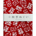 NBK日本紐釦貿易/小絞手ぬぐい 招きねこ 赤/MYM33477【10】 手芸用品 生地・芯地 キャンバス・ガーゼ 手作り 材料