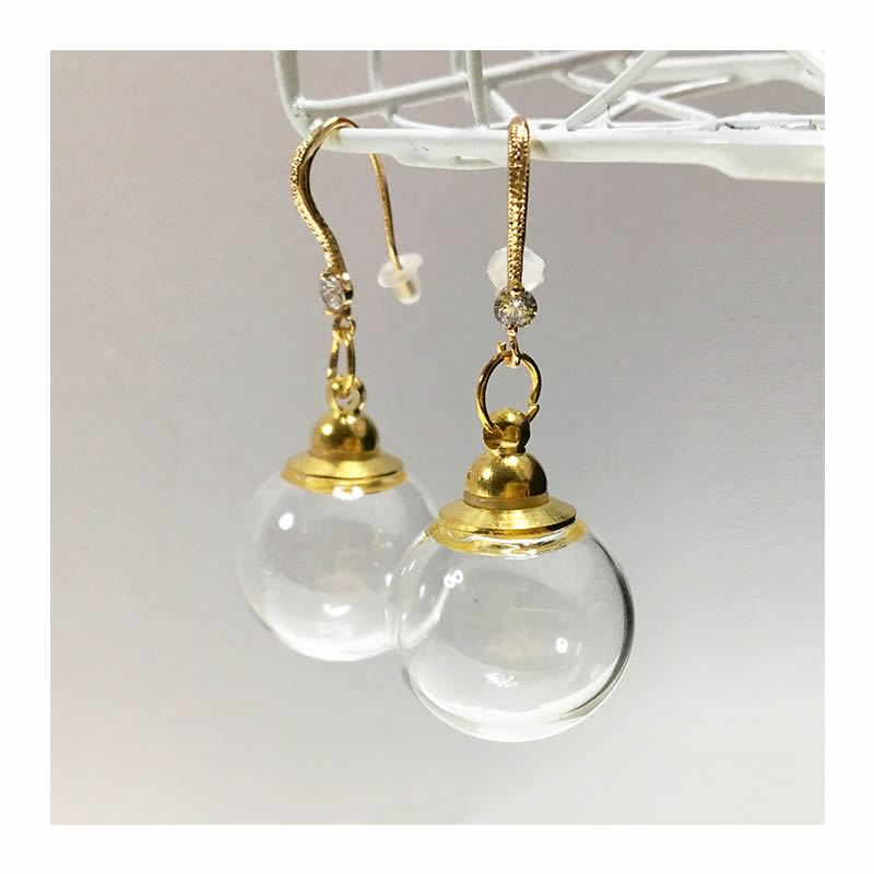 Gracias/ハーバリウム用ピアス2個セット 金メッキ＋人工ダイヤ付きB/C-238【01】[5セット] ハーバリウ..