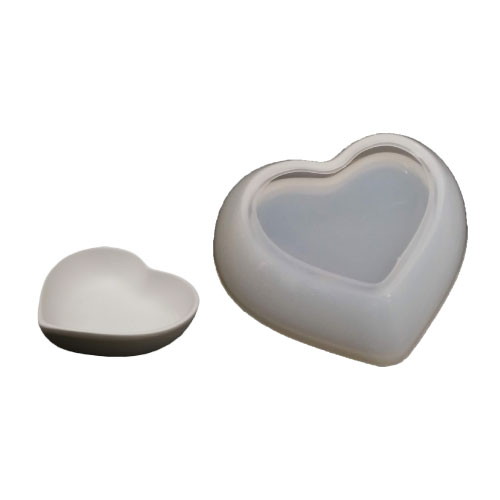 そらプリ/シリコンモールド 小物入れ ハート/sm152【07】 固まるハーバリウム シリコン型