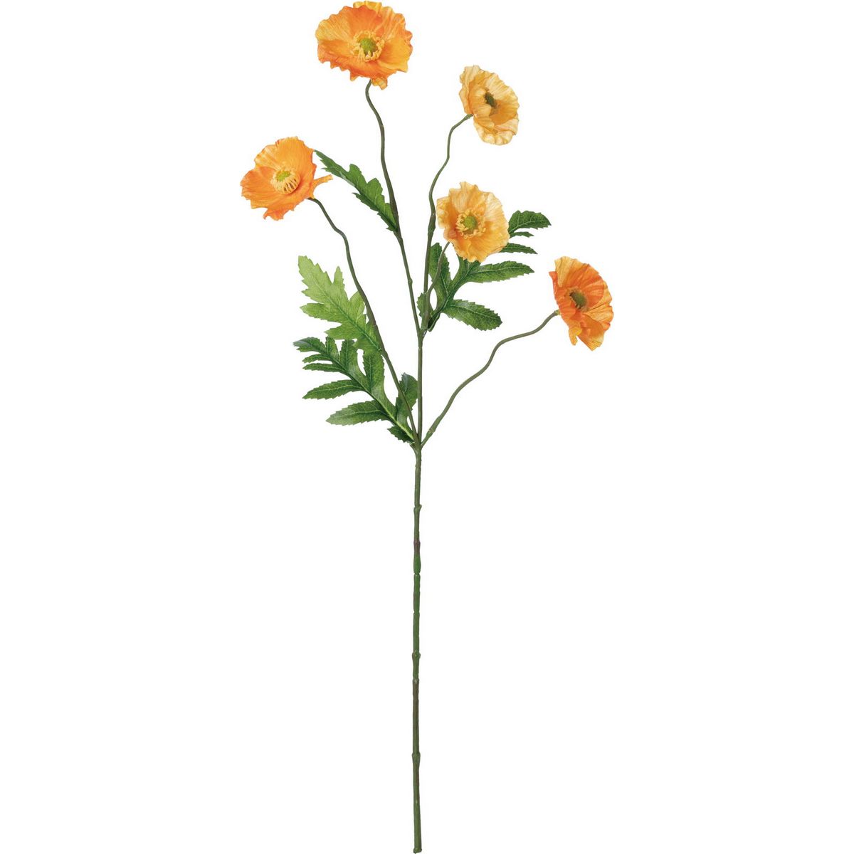 【造花】YDM/ポピースプレー オレンジ/FA-7288-OR【01】【取寄】 造花（アーティフィシャルフラワー） 造花 花材「は行」 ポピー