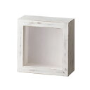 クレイ/Natural wood box WHITE/680-890-102【01】【取寄】 花器、リース 花器・花瓶 フラワーフレーム