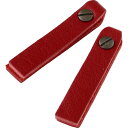 NBK日本紐釦貿易/本革 ファスナー引き手パーツ スクエア型 約10mm×48mm 赤 2本/LSS-R【10】 手芸用品 ソーイング資材 ファスナー 手作り 材料(3)