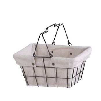 アビテ/ワイヤーファブリック・バスケット・S アイボリー/FW-601-IV【07】 店舗ディスプレイ・店内装飾..