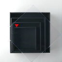 東花/FM リースボックス 3個 ブラック/87180【01】 ラッピング用品 、梱包資材 ラッピング箱・ギフトボックス リースボックス・ケース