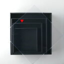 東花/FM リースボックス 3個 ブラック/87181【01】 ラッピング用品 、梱包資材 ラッピング箱・ギフトボックス リースボックス・ケース