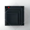 東花/FM リースボックス 3個 ブラック/87182【01】 ラッピング用品 、梱包資材 ラッピング箱・ギフトボックス リースボックス・ケース
