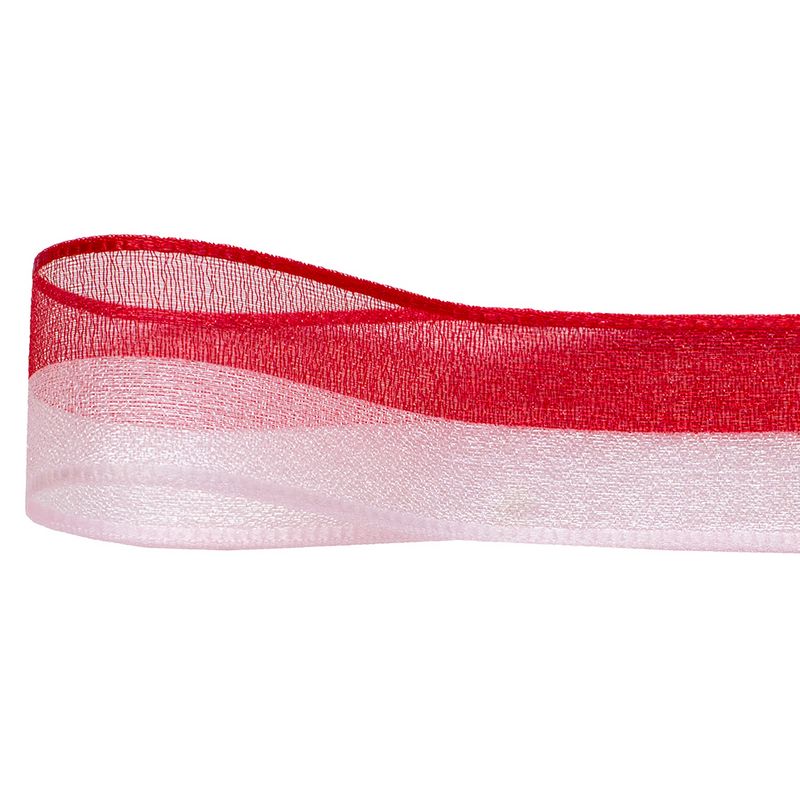 青山リボン/オーガンジールクプル 25x15 ＃016/404-16【01】 リボン オーガンジーリボン デザインオー..