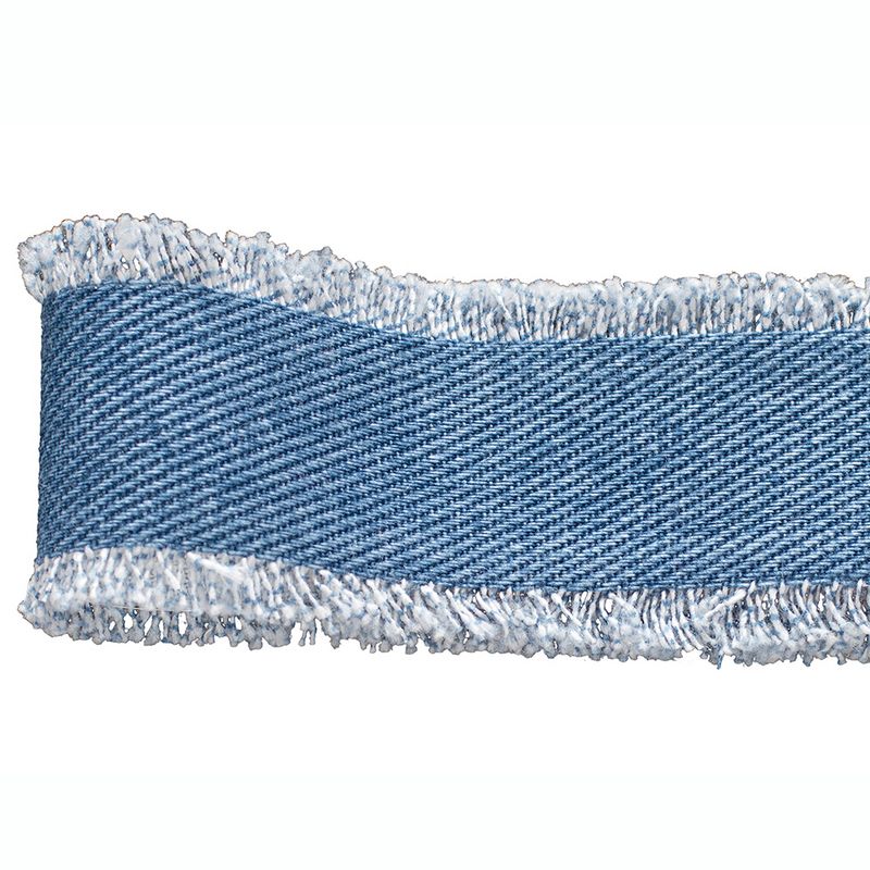 青山リボン/デニムフリンジ 50x10 ＃032/459-32【01】 リボン デザインリボン ナチュラルデザインリボン