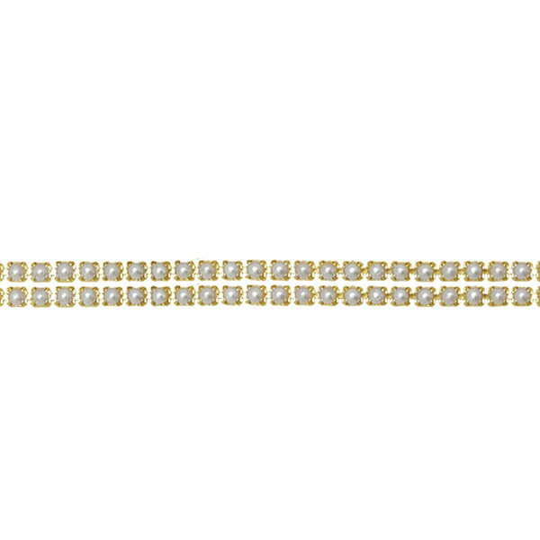 エルベール/ダイヤレーンパール2mm 約40cm ゴールド/BJ-312G【07】【取寄】[3袋] 手芸用品 アクセサリー アクセサリーパーツ 手作り 材料