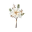 【造花】MAGIQ東京堂/キャロルポインセチアバンドル #37 CREAM/FX001504-037【01】 造花(アーティフィシャルフラワー) 造花 花材「は行」 ポインセチア