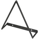 ダルトン/TRIANGLE HOOK BLACK/D20-0121BK【08】 店舗ディスプレイ・店内装飾 壁掛け・ウォールデコ フック・ブラケット・バー