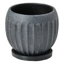 友膳/ルントサークルLB(受皿付)/TD349【01】 ガーデニング・園芸用品 植木鉢・フラワーポット 陶器・セラミック鉢 SOPHIA