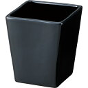 松村工芸/ベーシック角M MC−1422ブラック/155-1422-10【01】 花器、リース 花器・花瓶 陶器花器