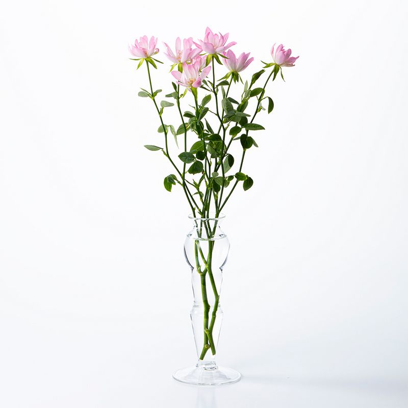 デザイナーズベースMEDIFLA/ELEGANT（エレガント）優美なイメージ/KMF-004【01】【取寄】 花器、リース 花器・花瓶 ガラス花器 1