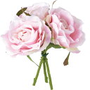 【造花】YDM/フラワーローズバンドル3P クリームピンク/FB-2575CRP【01】 造花(アーティフィシャルフラワー) 造花 花材「は行」 バラ