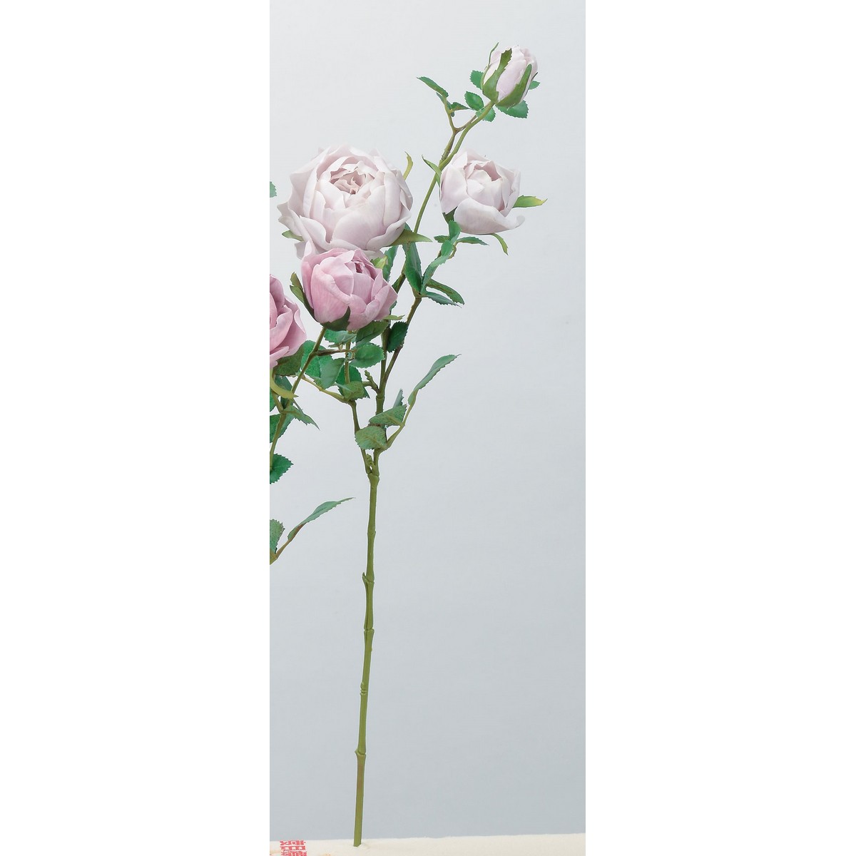 【造花】アスカ/ローズ×2 つぼみ×1 ライトモーブ/A-34139-55B【01】 造花（アーティフィシャルフラワー） 造花 花材「は行」 バラ