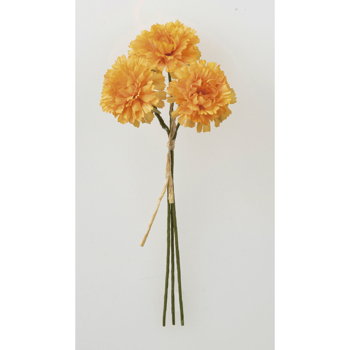 アスカ/カーネーションバンチ(1束3本) オレンジ/A-34185-30 造花（アーティフィシャルフラワー） 造花 花材「か行」 カーネーション