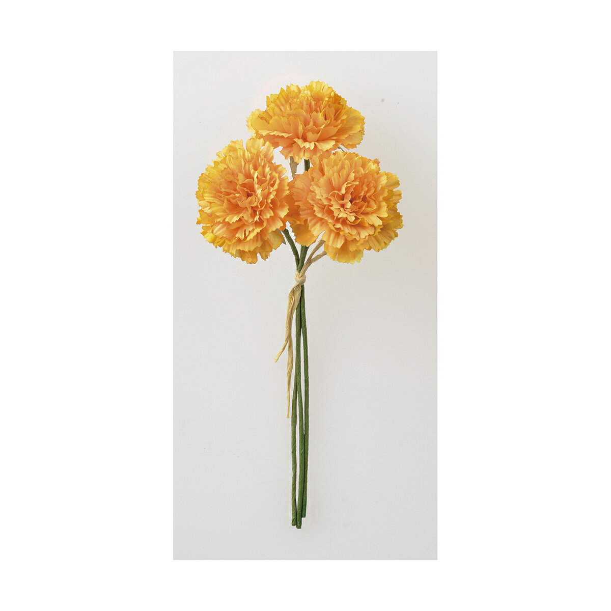 アスカ/カーネーションバンチ(1束3本) オレンジ/A-34186-30 造花（アーティフィシャルフラワー） 造花 花材「か行」 カーネーション