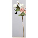【造花】アスカ/ローズ×2 つぼみ×1 ホワイト/A-34216-1【01】 造花(アーティフィシャルフラワー) 造花 花材「は行」 バラ