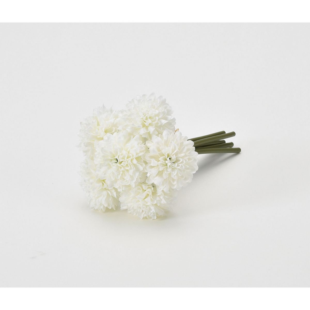 【造花】アスカ/ポンポンマムバンドル（1束6本） ホワイト/A-34241-1【01】【取寄】 造花（アーティフィシャルフラワー） 造花 花材「か行」 キク（菊）・ピンポンマム