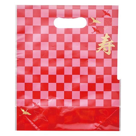 松野ホビー/正月アレンジバッグ（小） レッド/NY-1172【01】[10個] ラッピング用品 、梱包資材 ラッピング袋・プレゼント袋 アレンジバッグ