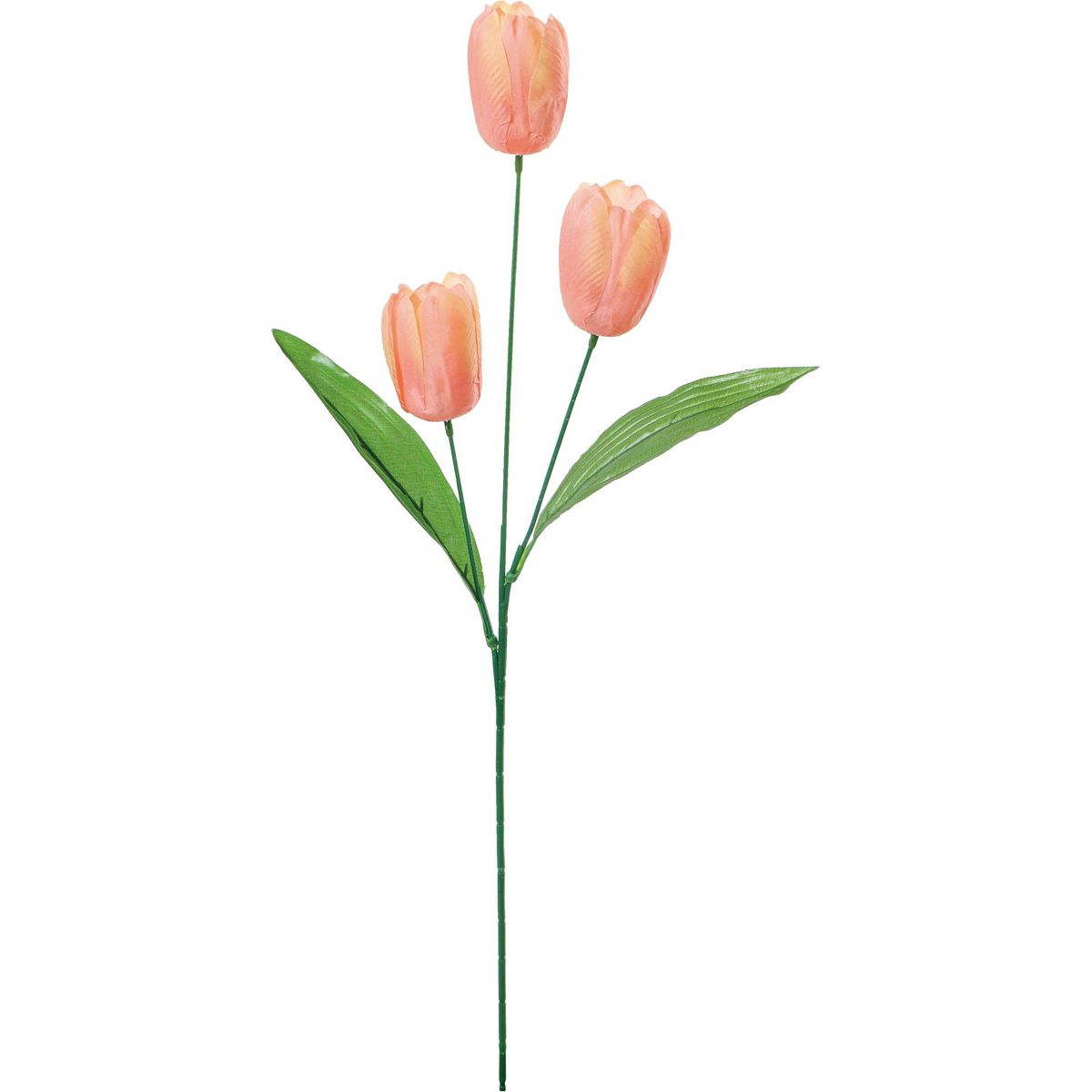 【造花】YDM/チューリップ×3 マンゴー/FS-7933-MNG【01】【取寄】 造花（アーティフィシャルフラワー） 造花 花材「た行」 チューリップ