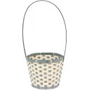 大橋新治商店/マカロン グレー D5H/65-115【01】 花器、リース 花かご・フラワーバスケット その他 花かご