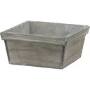 大橋新治商店/ウッドプランター グレー アレンジS/63-317【01】 花器、リース 花器・花瓶 木製花器
