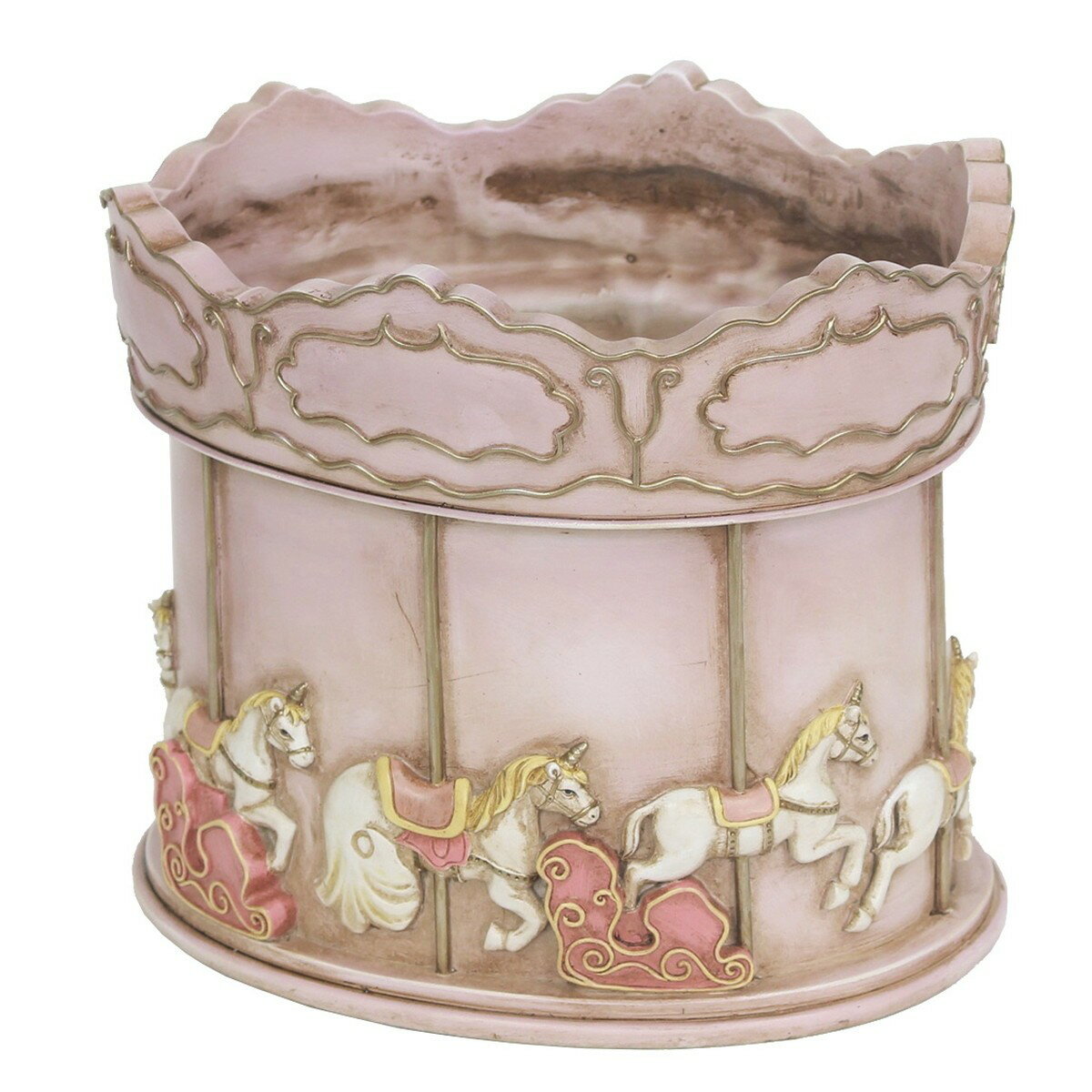 村田屋産業/メリーゴーランドプランター/3399【07】【取寄】 ガーデニング用品 ポット・鉢 レジン樹脂のサムネイル