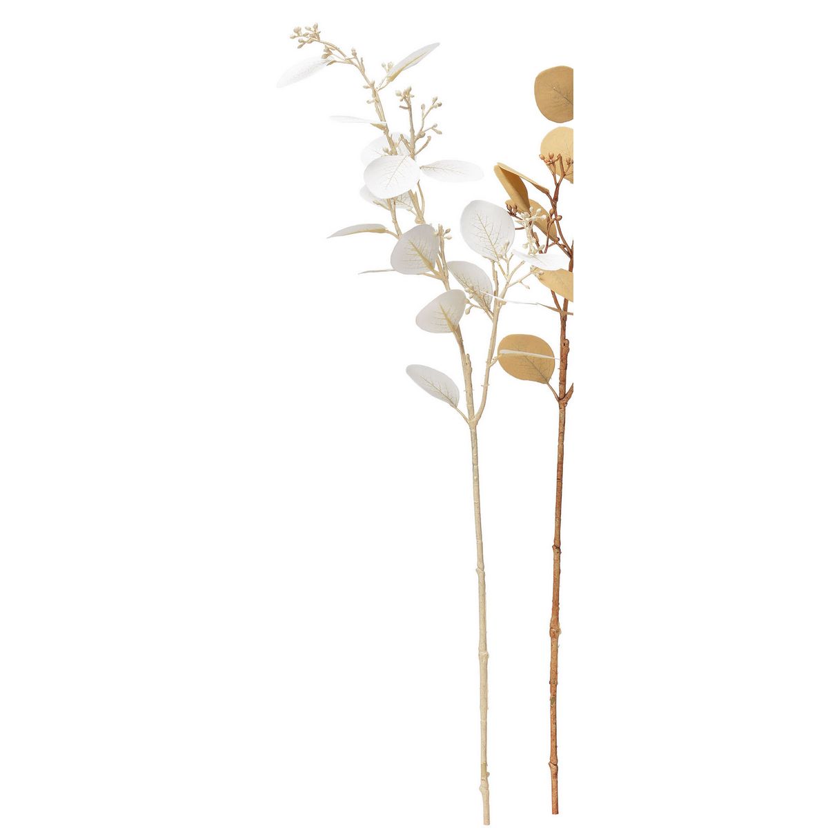 アスカ/ユーカリシードスプレー #001 ホワイト/A-43977-1 造花（アーティフィシャルフラワー） 造花葉物、フェイクグリーン ユーカリ