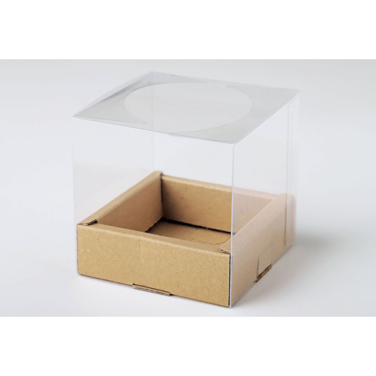 東花/FM キャンディBOX 1セット入り ベージュ/87251【01】 ラッピング用品 、梱包資材 ラッピング箱・ギフトボックス クリアケース(ボックス)