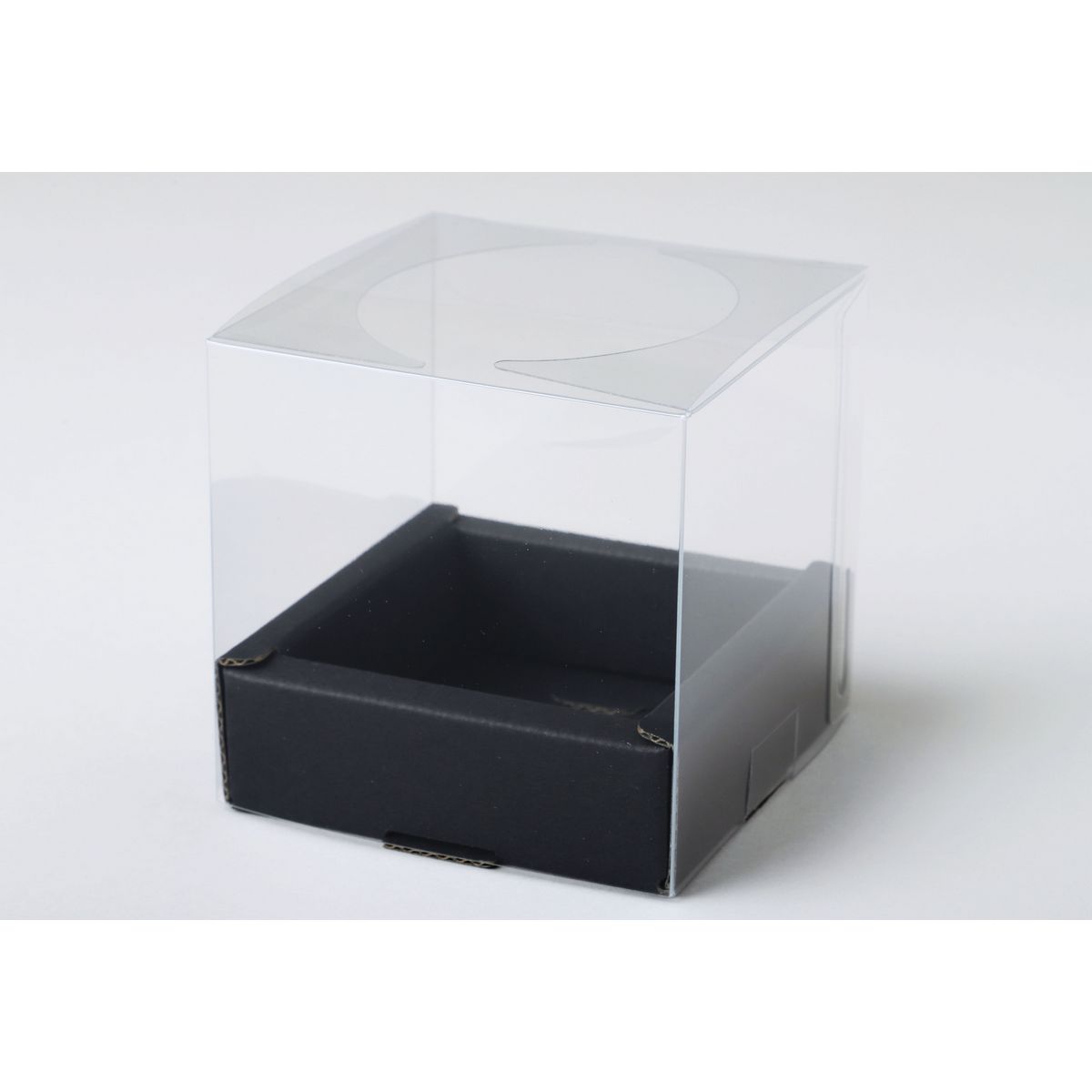 東花/FM キャンディBOX 1セット入り ブラック/87253【01】 ラッピング用品 、梱包資材 ラッピング箱・ギフトボックス クリアケース(ボックス)